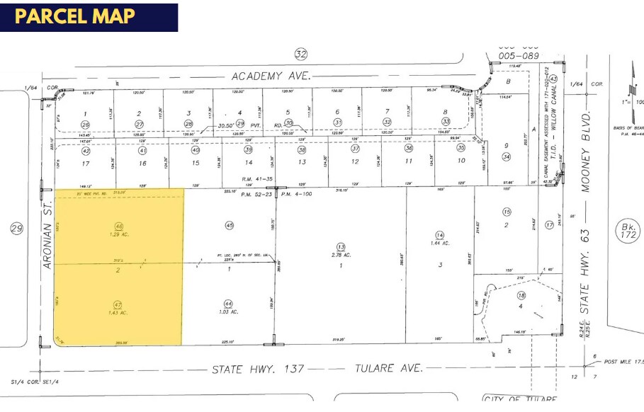 More Photos Of 1 E Tulare Ave, Tulare Land For Sale
