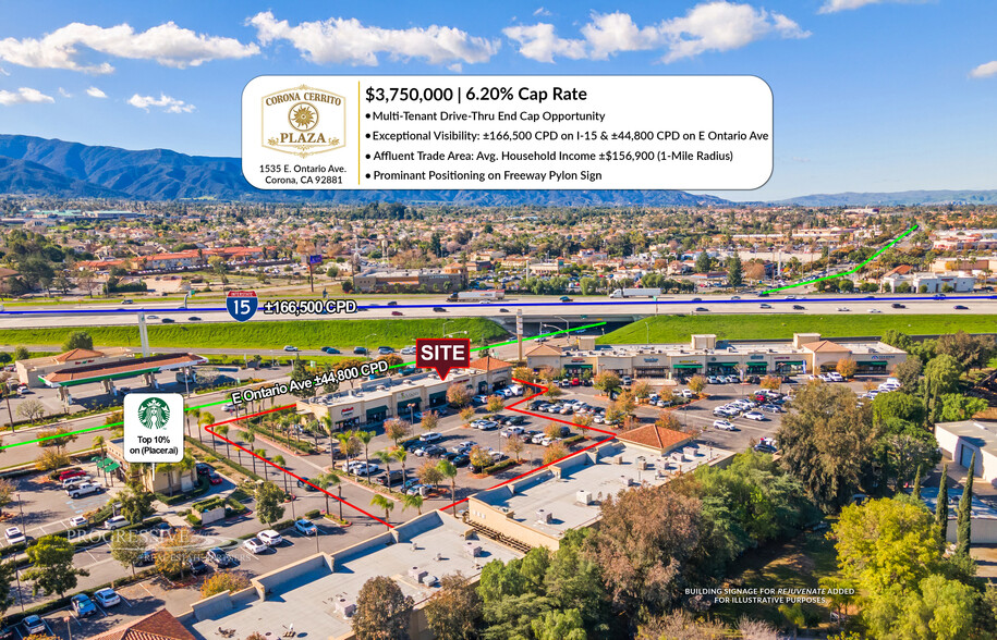 Primary Photo Of 1535 E Ontario Ave, Corona Freestanding For Sale