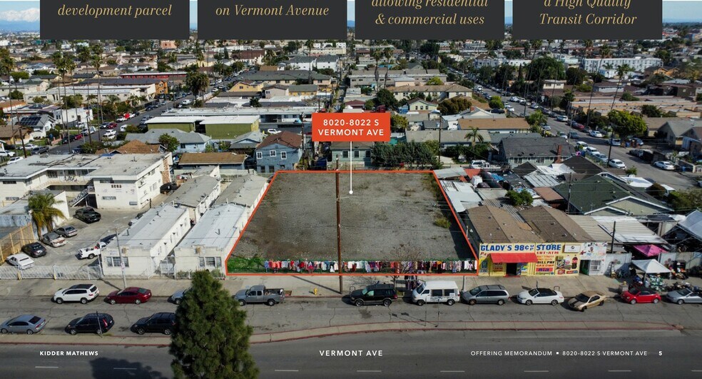 Primary Photo Of 8020-8022 S Vermont Ave, Los Angeles Land For Sale