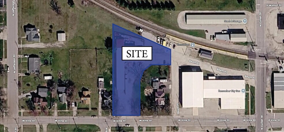 Primary Photo Of 146 W Vine St, Rensselaer Warehouse For Sale