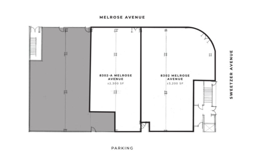 More Photos Of 8302 Melrose Ave, Los Angeles Storefront Retail Office For Lease