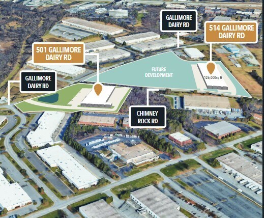 More Photos Of 415 Gallimore Dairy Rd, Greensboro Warehouse For Lease