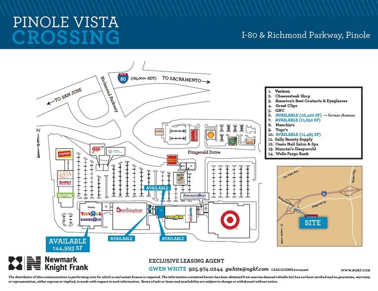 More Photos Of 1200-1400 Fitzgerald Dr, Pinole Unknown For Lease