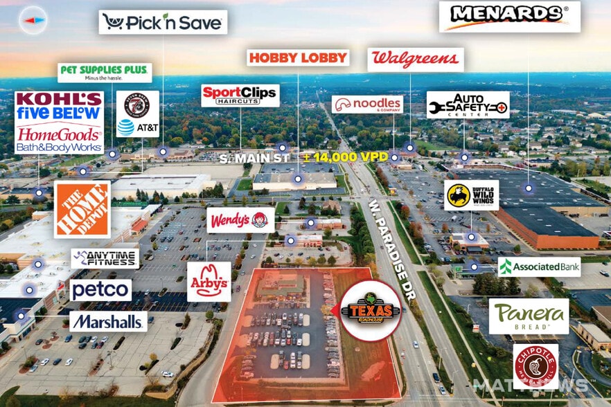 More Photos Of 800 W Paradise Dr, West Bend Restaurant For Sale