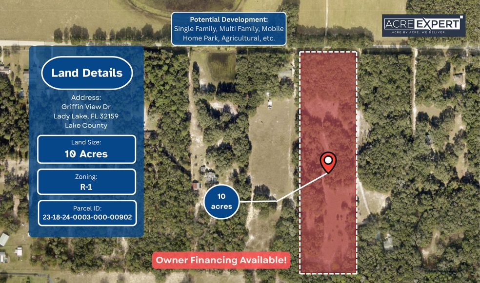 Primary Photo Of Griffin View Drive, Lady Lake Land For Sale