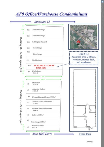 More Photos Of 767 S Auto Mall Dr, American Fork Warehouse For Lease