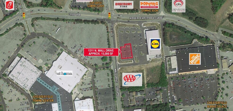 Primary Photo Of 1311 Mall Dr, North Chesterfield Land For Sale