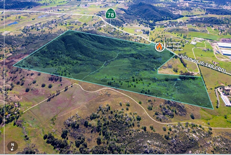 Primary Photo Of 25858 Highway 78, Ramona Land For Sale
