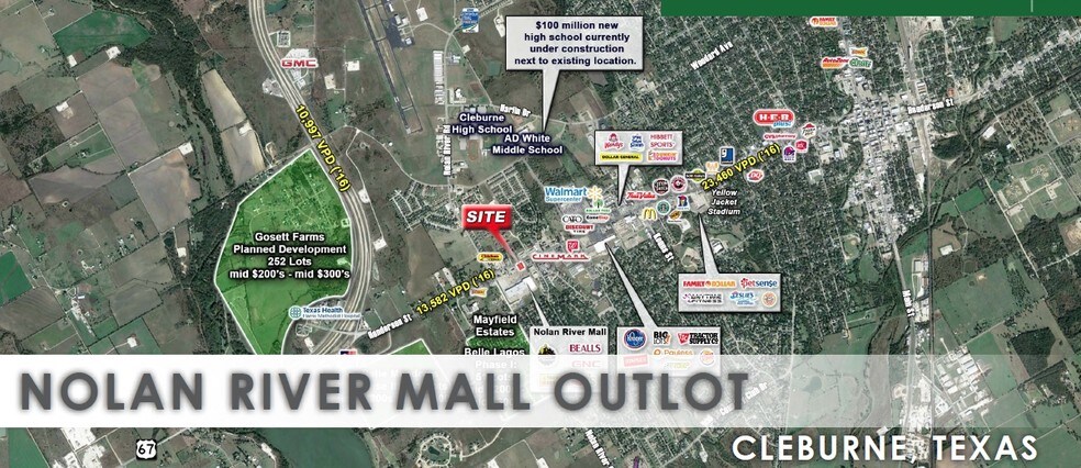 More Photos Of Nolan River Mall Outlot, Cleburne Land For Sale