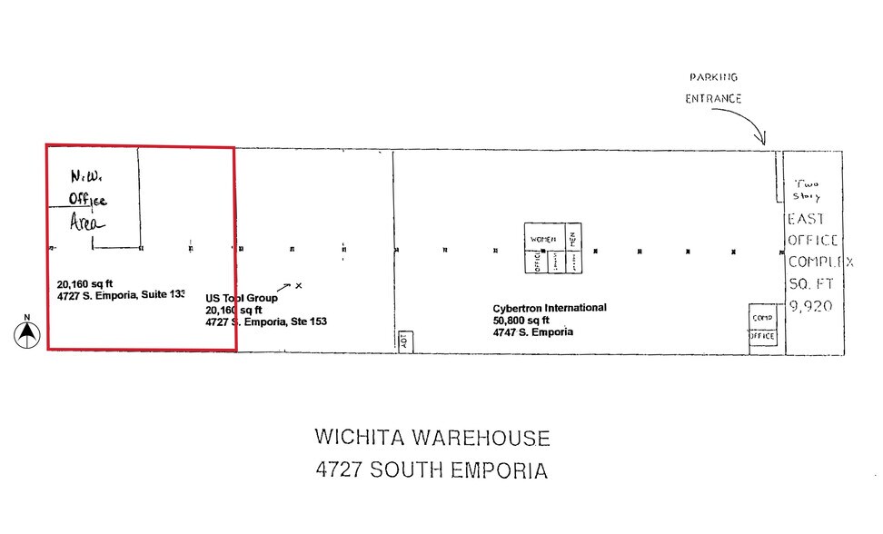More Photos Of 4727 S Emporia, Wichita Warehouse For Lease
