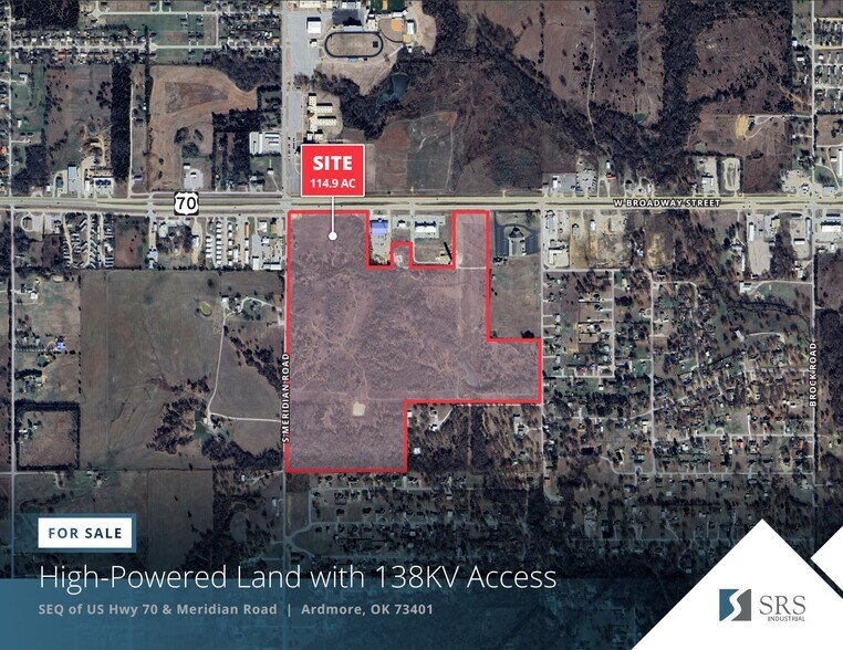 Primary Photo Of SEQ US HWY 70 @ Meridian Rd, Ardmore Land For Sale