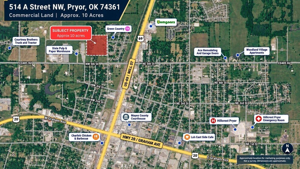 Primary Photo Of 514 A St, Pryor Land For Sale
