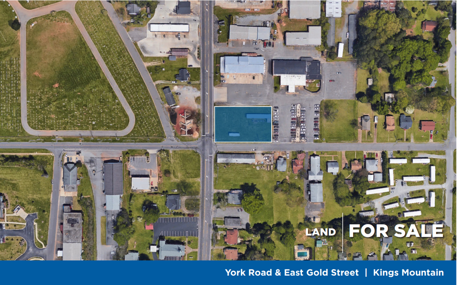 Primary Photo Of York Rd & East Gold St, Kings Mountain Land For Sale