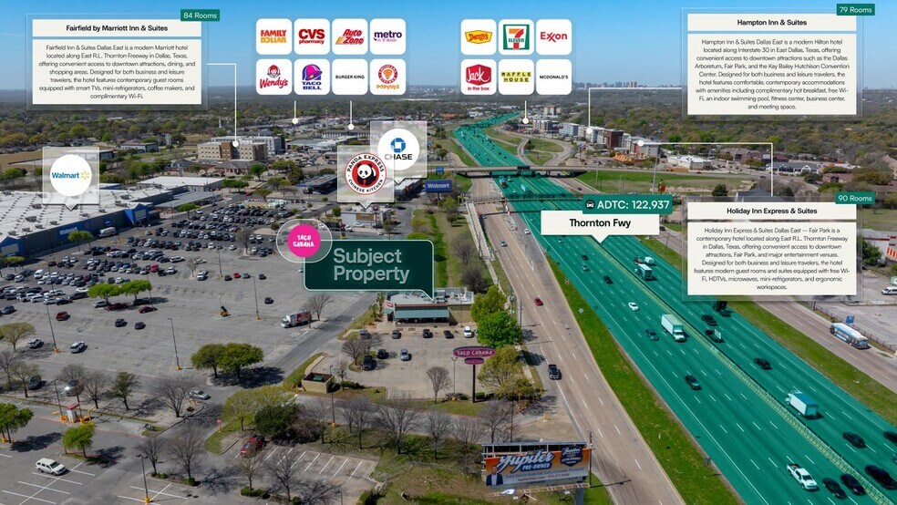 More Photos Of 9210 E R L Thornton Fwy, Dallas Fast Food For Sale