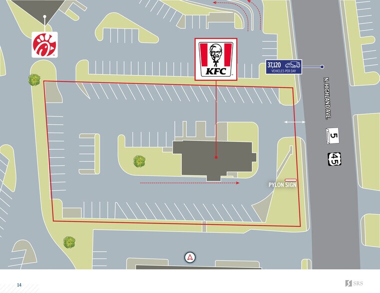 More Photos Of 2051 N Highland Ave, Jackson Fast Food For Sale