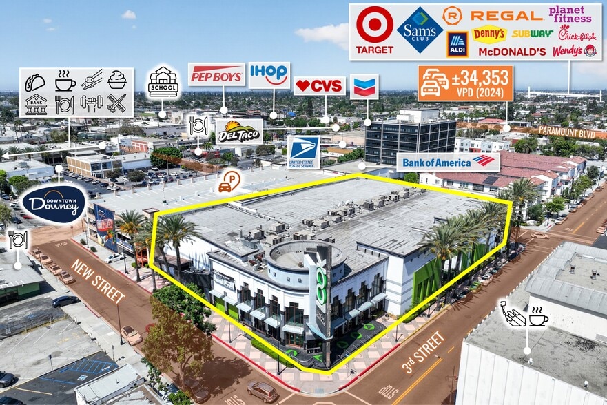 Primary Photo Of 8200 3rd St, Downey Movie Theatre For Sale