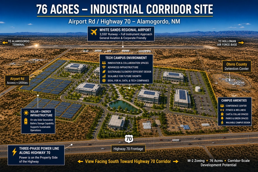 More Photos Of Hwy 70 Frontage w/dual access on Airport Rd, Alamogordo Land For Sale