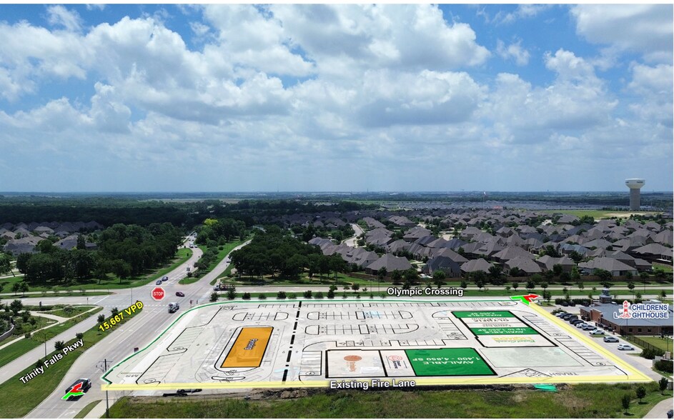 More Photos Of NWQ of Trinity Falls Pkwy & Olympic Crossing, McKinney Freestanding For Lease