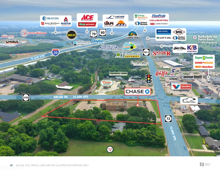 More Photos Of 1935 Airline Dr, Bossier City Bank For Sale