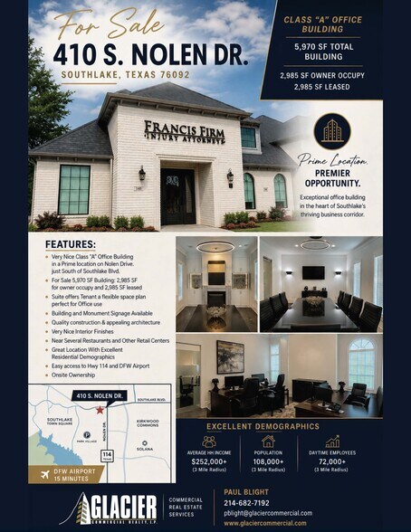 More Photos Of 410 S Nolen Dr, Southlake Medical For Sale