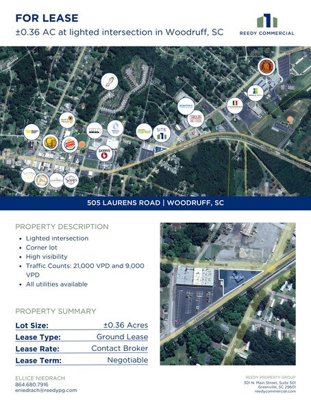 More Photos Of 505 Laurens Rd, Woodruff Land For Lease