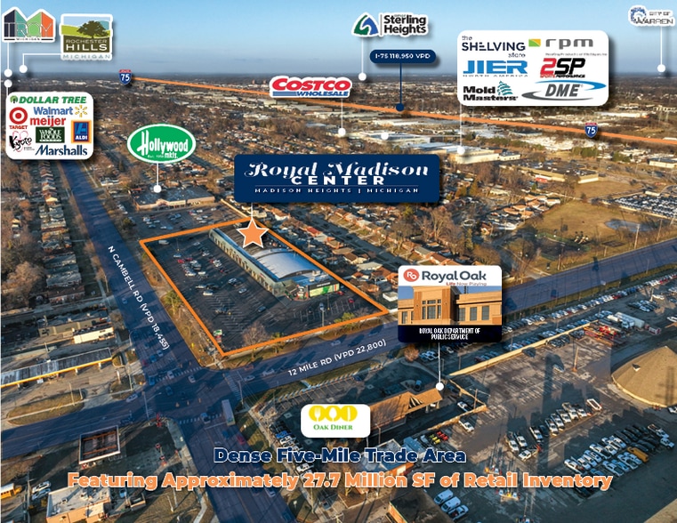 More Photos Of 29048-29098 N Campbell Rd, Madison Heights Freestanding For Sale