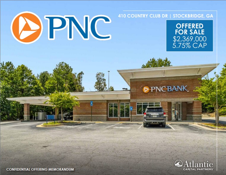 Primary Photo Of 410 Country Club Dr, Stockbridge Bank For Sale