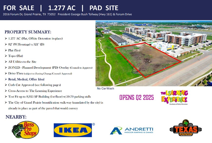 Primary Photo Of 2016 Forum Dr, Grand Prairie Land For Sale