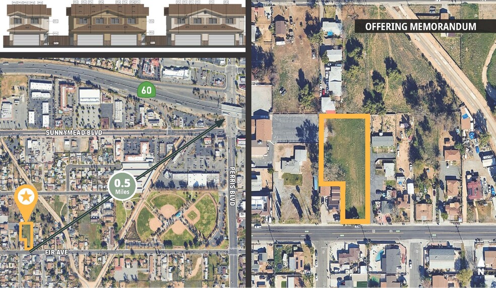 Primary Photo Of Approved Eleven (11) Unit Multifamily Townhome Pro, Moreno Valley Land For Sale