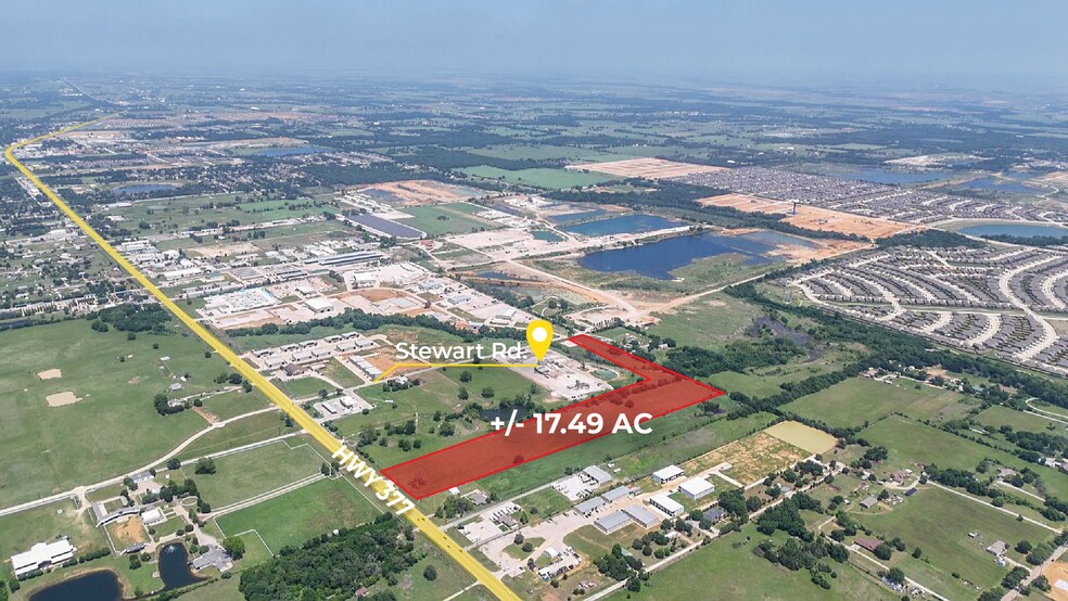 More Photos Of 4354 US-377, Aubrey Land For Sale