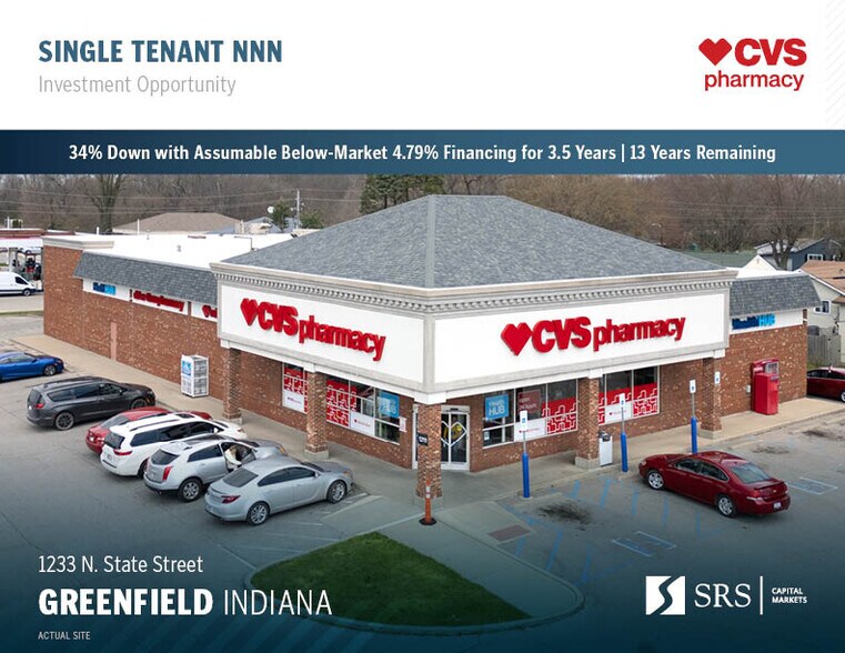 Primary Photo Of 1233 N State St, Greenfield Drugstore For Sale